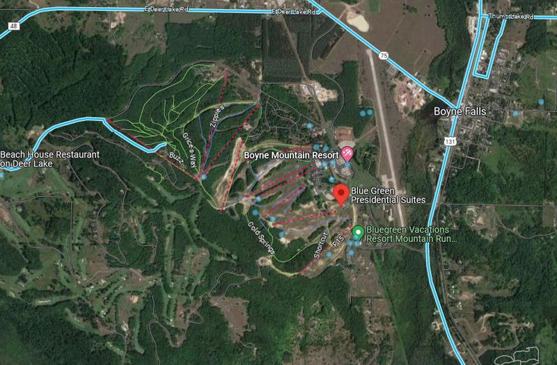 Unknown Boyne Mountain Motel - Aerial Map